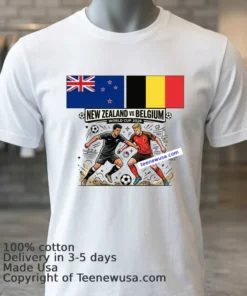 New Zealand Vs Belgium World Cup 2026 T Shirt