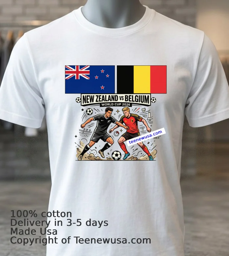 New Zealand Vs Belgium World Cup 2026 T Shirt - white-t-shirt 3 New Zealand Vs Belgium World Cup 2026 T Shirt White T Shirt 3