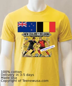 New Zealand Vs Belgium World Cup 2026 T Shirt