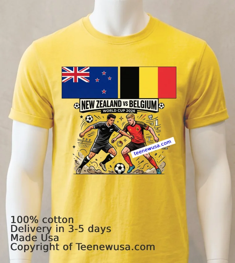 New Zealand Vs Belgium World Cup 2026 T Shirt - yellow-t-shirt New Zealand Vs Belgium World Cup 2026 T Shirt Yellow T Shirt
