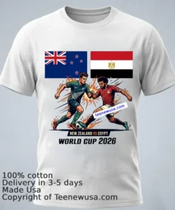 New Zealand Vs Egypt World Cup 2026 T Shirt
