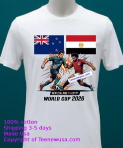 New Zealand Vs Egypt World Cup 2026 T Shirt