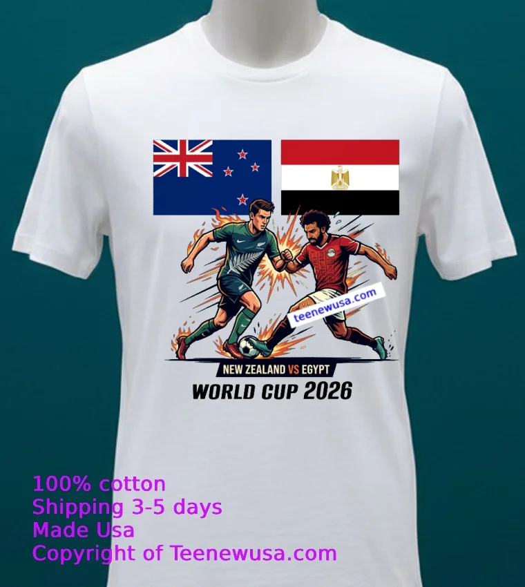 New Zealand Vs Egypt World Cup 2026 T Shirt White T Shirt 20