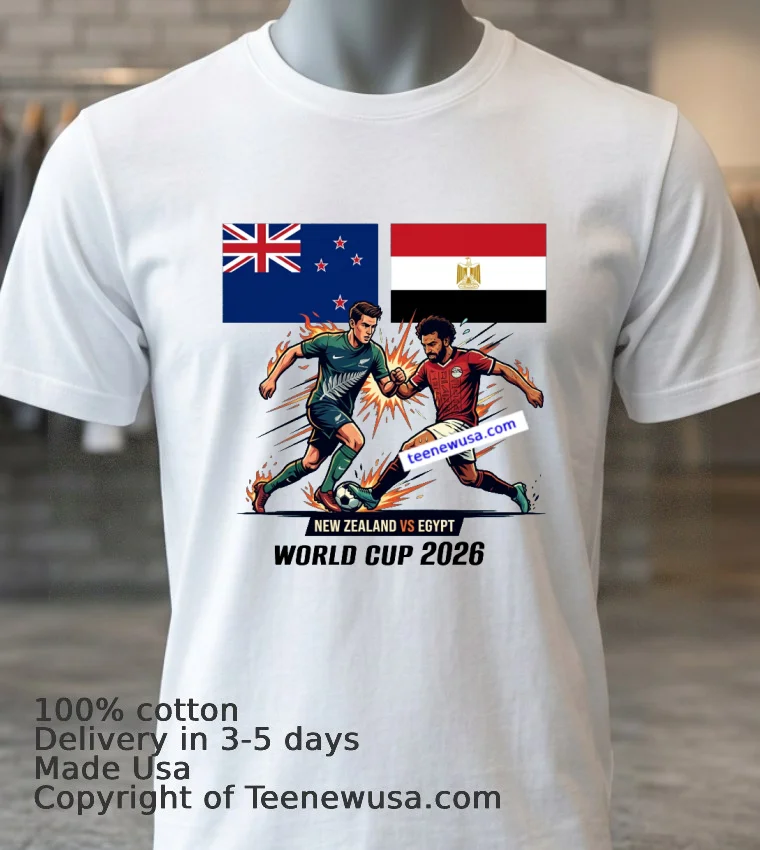 New Zealand Vs Egypt World Cup 2026 T Shirt White T Shirt 3