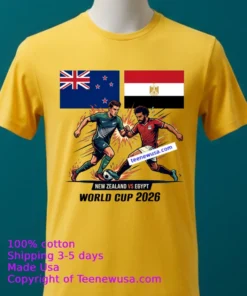 New Zealand Vs Egypt World Cup 2026 T Shirt