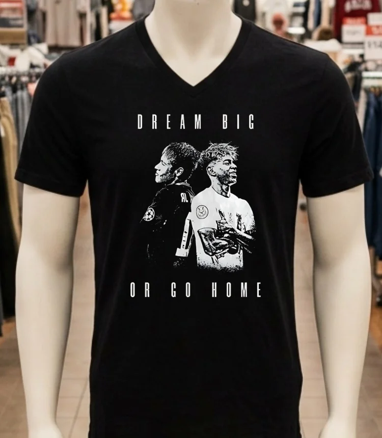Neymar Jr And Lamine Yamal Dream Big Or Go Home Shirt Balck Shirt 1