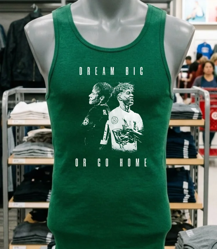 Neymar Jr And Lamine Yamal Dream Big Or Go Home Shirt - green-shirt Neymar Jr And Lamine Yamal Dream Big Or Go Home Shirt Green Shirt