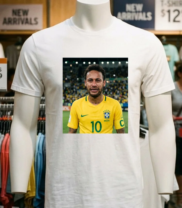 Neymar Jr Crying Meme T Shirt White T Shirt 2
