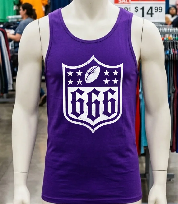 Nfl Logo Football X 666 Shirt Purple Shirt