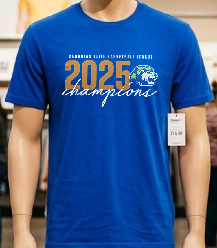 Niagara River Lions Basketball Champions 2025 Shirt Blue Shirt