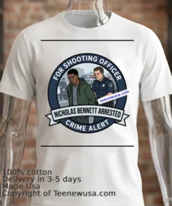 Nicholas Bennett 19 Was Arrested By Police T Shirt White T Shirt 2