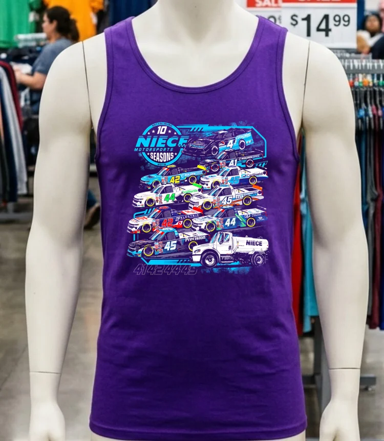 Niece Motorsports 10 Seasons Graphic Shirt Purple Shirt