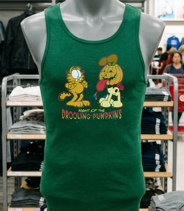 Night Of The Drooling Pumpkins Shirt - green-shirt Night Of The Drooling Pumpkins Shirt Green Shirt