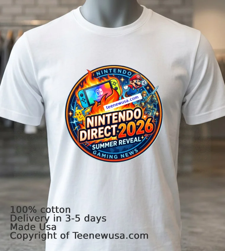 Nintendo Direct 2026 T Shirt White T Shirt 3