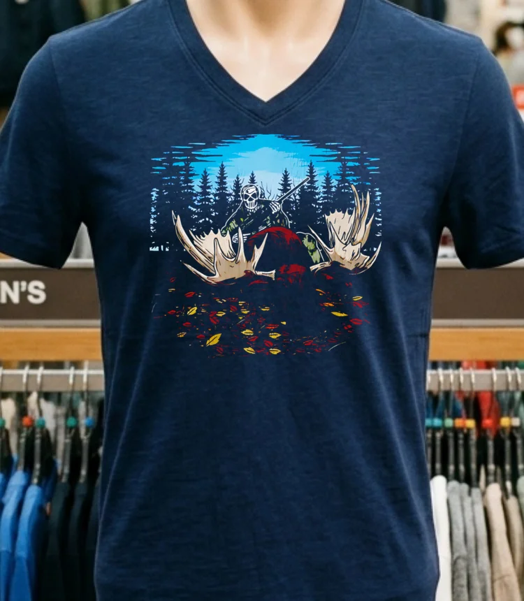 No Bull Hunter Skeleton Shirt - navy-shirt No Bull Hunter Skeleton Shirt Navy Shirt 1