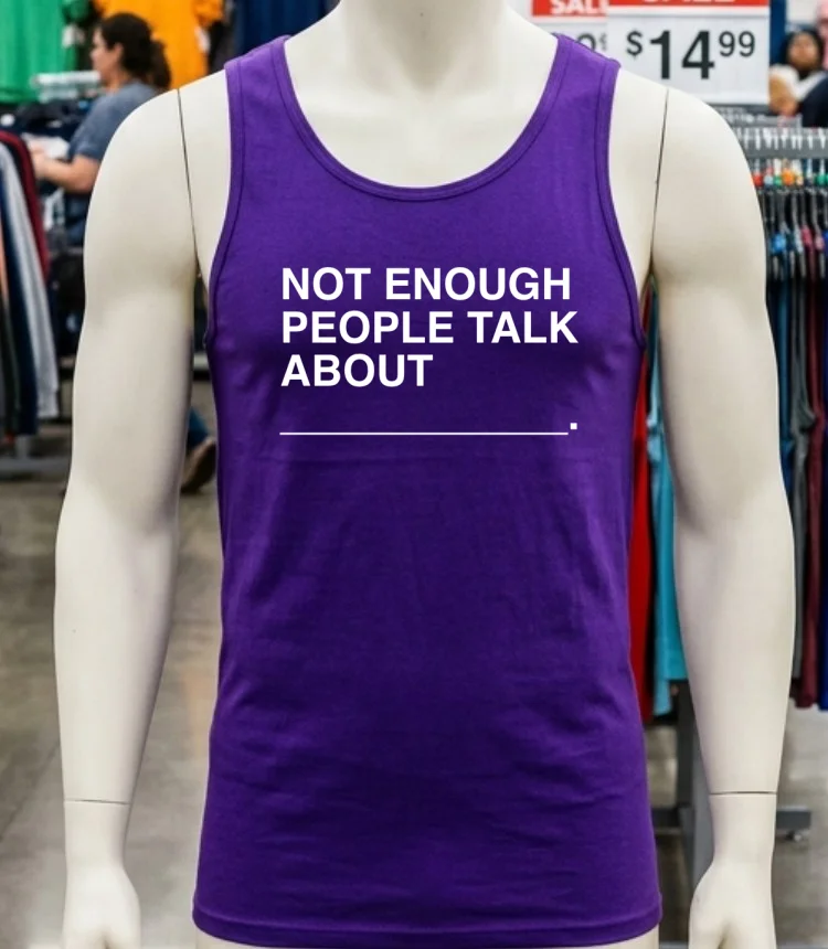 Not Enough People Talk About Shirt - purple-shirt Not Enough People Talk About Shirt Purple Shirt