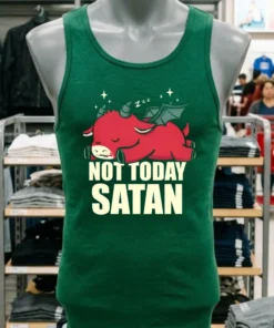Not Today Satan Cute Horned Cow Shirt