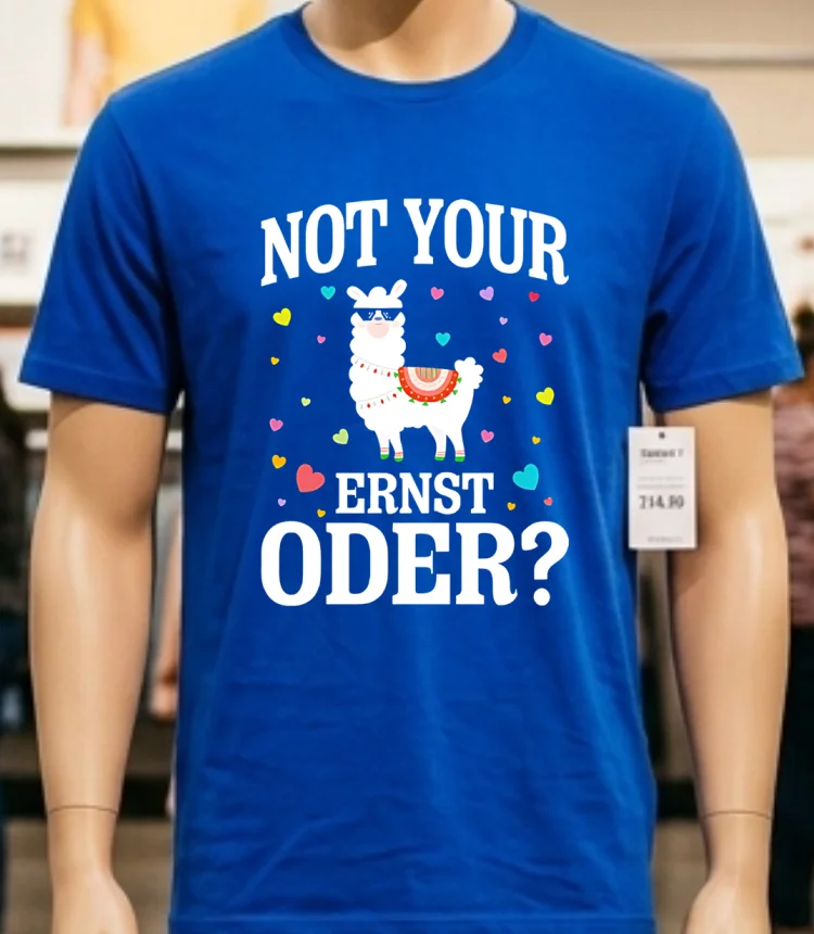 Not Your Ernst Oder Shirt Blue Shirt 1