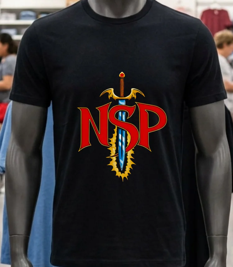 Nsp Sword Logo Shirt - balck-shirt Nsp Sword Logo Shirt Balck Shirt