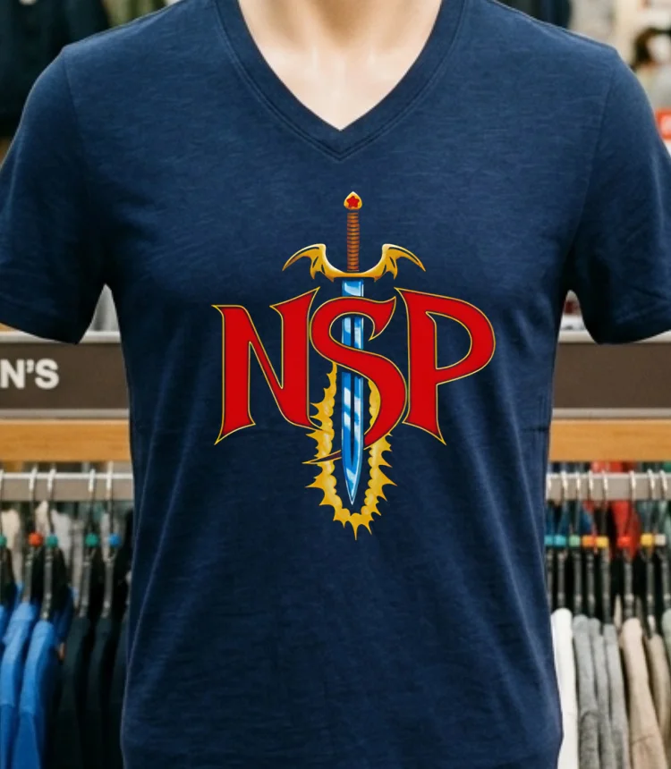 Nsp Sword Logo Shirt - navy-shirt Nsp Sword Logo Shirt Navy Shirt 1