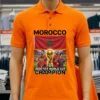 Official Fan T Shirt Of The Morocco National Football Team At The 2026 World Cup Orange Shirt