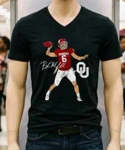 Oklahoma Football Baker Mayfield Superstar Pose Signature Style Shirt