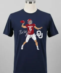 Oklahoma Football Baker Mayfield Superstar Pose Signature Style Shirt