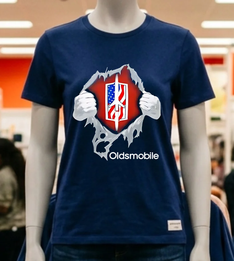 Oldsmobile Toronado Tear Shirt Shirt Navy Shirt