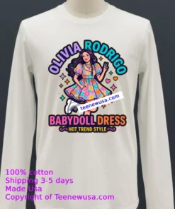 Olivia Rodrigo Babydoll Dress T Shirt White T Shirt 21