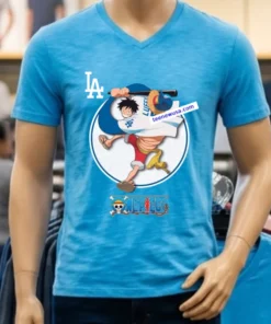 One Piece Anime Series By The Dodgers T Shirt