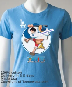 One Piece Anime Series By The Dodgers T Shirt