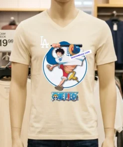 One Piece Anime Series By The Dodgers T Shirt
