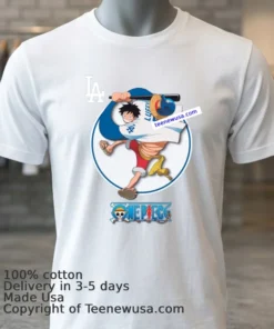 One Piece Anime Series By The Dodgers T Shirt