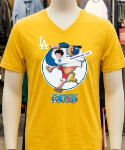 One Piece Anime Series By The Dodgers T Shirt