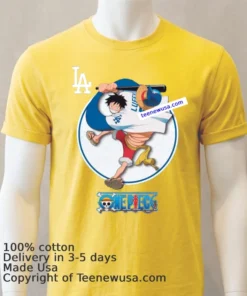 One Piece Anime Series By The Dodgers T Shirt