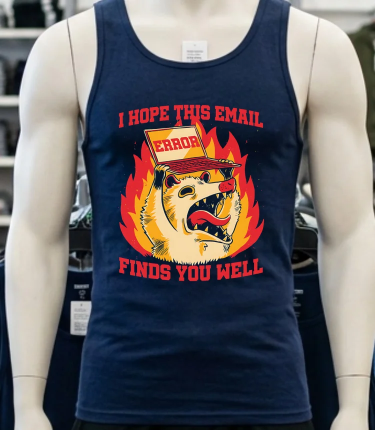 Opossum Error I Hope This Email Finds You Well Shirt Navy Shirt 1