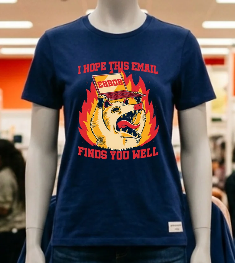 Opossum Error I Hope This Email Finds You Well Shirt - navy-shirt Opossum Error I Hope This Email Finds You Well Shirt Navy Shirt