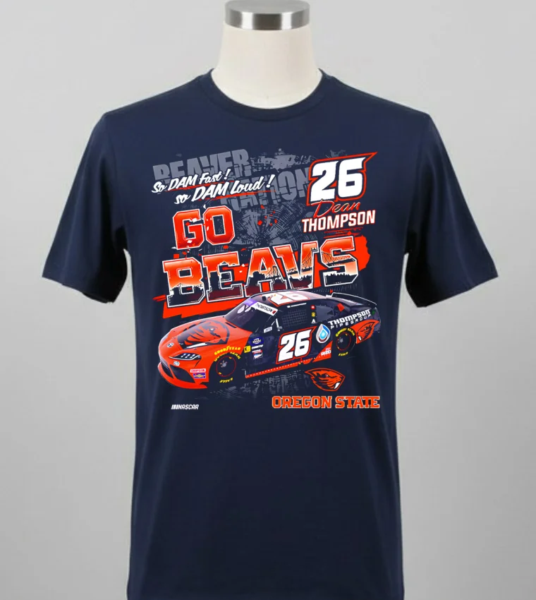 Oregon State Beavers Dean Thompson Car Flag Sports 2205 Shirt - balck-shirt Oregon State Beavers Dean Thompson Car Flag Sports 2205 Shirt Balck Shirt