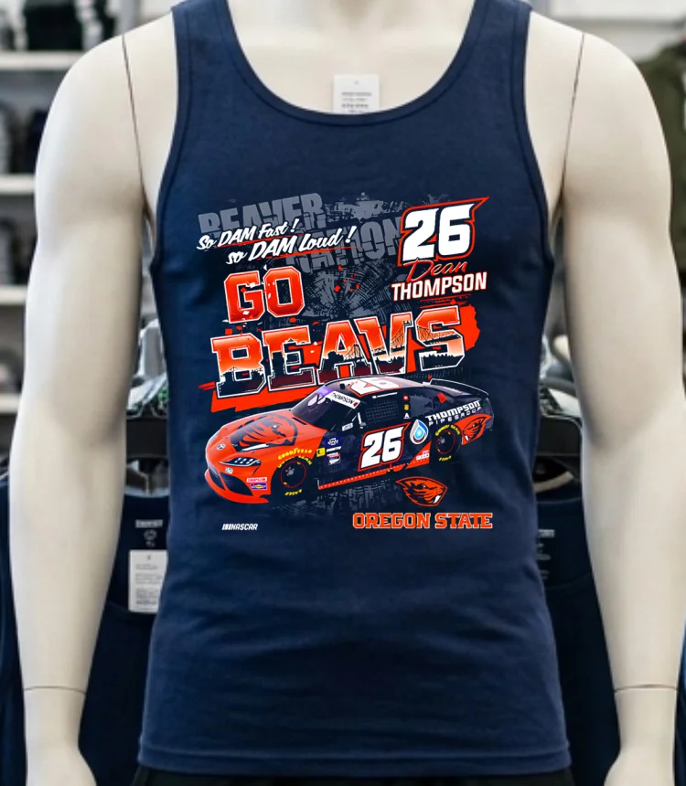 Oregon State Beavers Dean Thompson Car Flag Sports 2205 Shirt - navy-shirt Oregon State Beavers Dean Thompson Car Flag Sports 2205 Shirt Navy Shirt 1