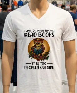 Owl I Like To Stay In Bed And Read Books Shirt