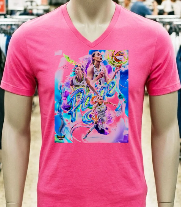 Paige Bueckers Dallas Wings Generational Wnba Poster Shirt - pink-t-shirt Paige Bueckers Dallas Wings Generational Wnba Poster Shirt Pink T Shirt