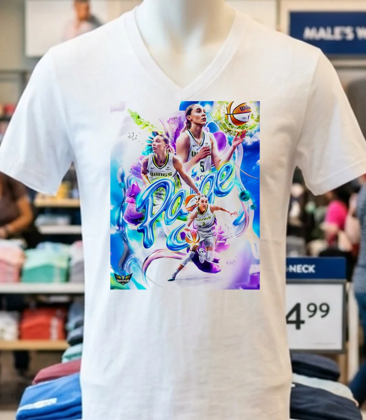 Paige Bueckers Dallas Wings Generational Wnba Poster Shirt - white-t-shirt Paige Bueckers Dallas Wings Generational Wnba Poster Shirt White T Shirt 1