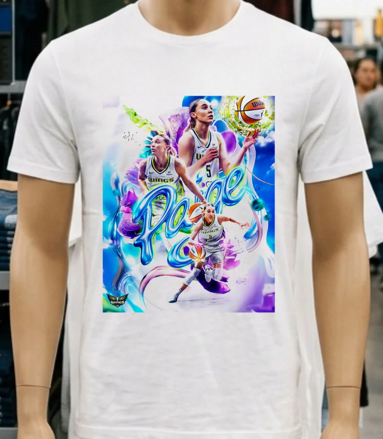 Paige Bueckers Dallas Wings Generational Wnba Poster Shirt - white-t-shirt Paige Bueckers Dallas Wings Generational Wnba Poster Shirt White T Shirt 3