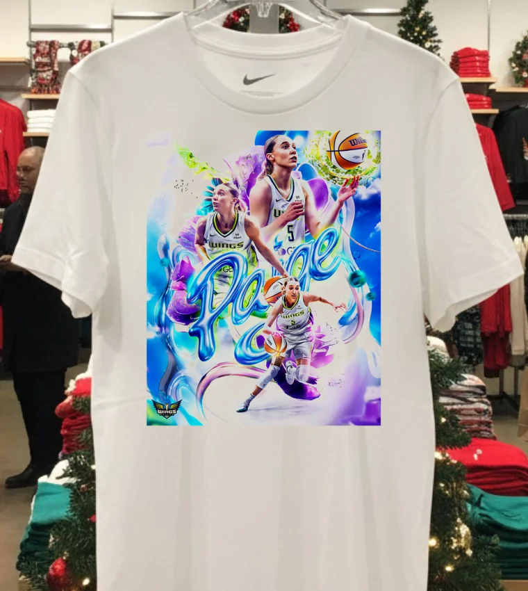 Paige Bueckers Dallas Wings Generational Wnba Poster Shirt - white-t-shirt Paige Bueckers Dallas Wings Generational Wnba Poster Shirt White T Shirt