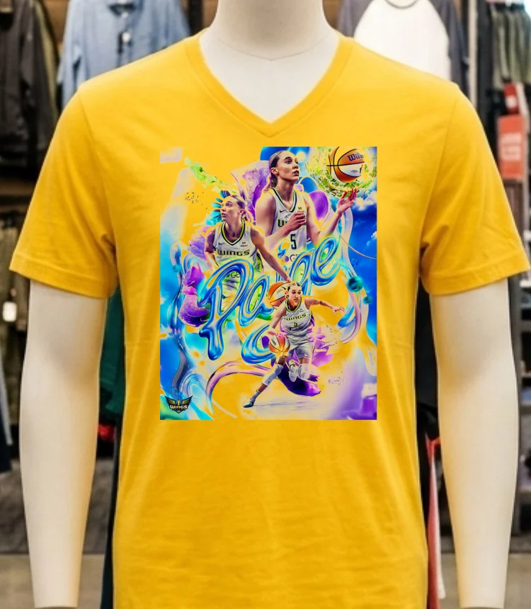 Paige Bueckers Dallas Wings Generational Wnba Poster Shirt - yellow-t-shirt Paige Bueckers Dallas Wings Generational Wnba Poster Shirt Yellow T Shirt