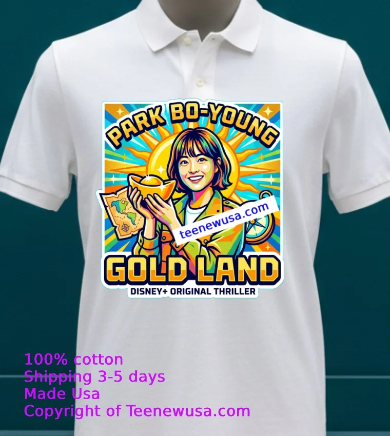 Park Bo Young Side In Disney Thriller Gold Land T Shirt White T Shirt 23