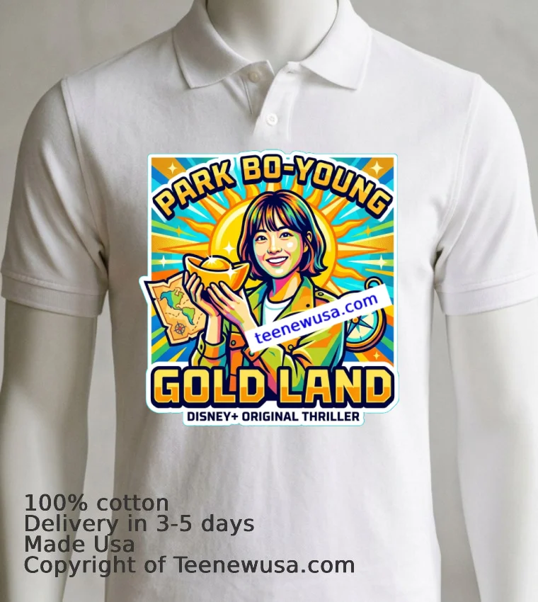 Park Bo Young Side In Disney+ Thriller 'Gold Land' T Shirt - white-t-shirt 7 Park Bo Young Side In Disney Thriller Gold Land T Shirt White T Shirt 7