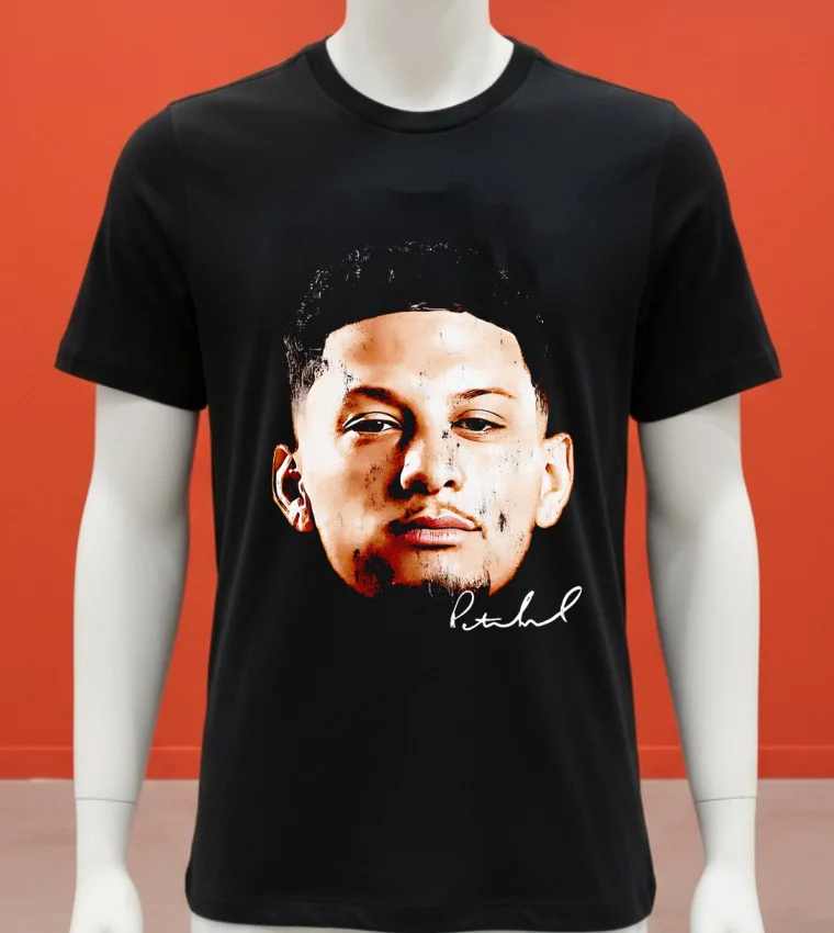 Patrick Mahomes Kansas City Vintage Heads Signature Shirt - balck-shirt Patrick Mahomes Kansas City Vintage Heads Signature Shirt Balck Shirt