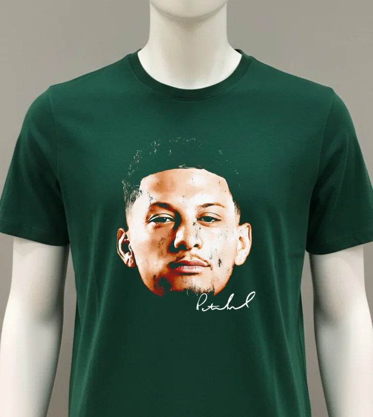 Patrick Mahomes Kansas City Vintage Heads Signature Shirt - green-shirt Patrick Mahomes Kansas City Vintage Heads Signature Shirt Green Shirt
