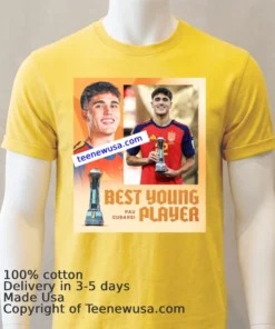 Pau Cubarsi Wins The Young Player Of The Tournament World Cup 2026 T Shirt